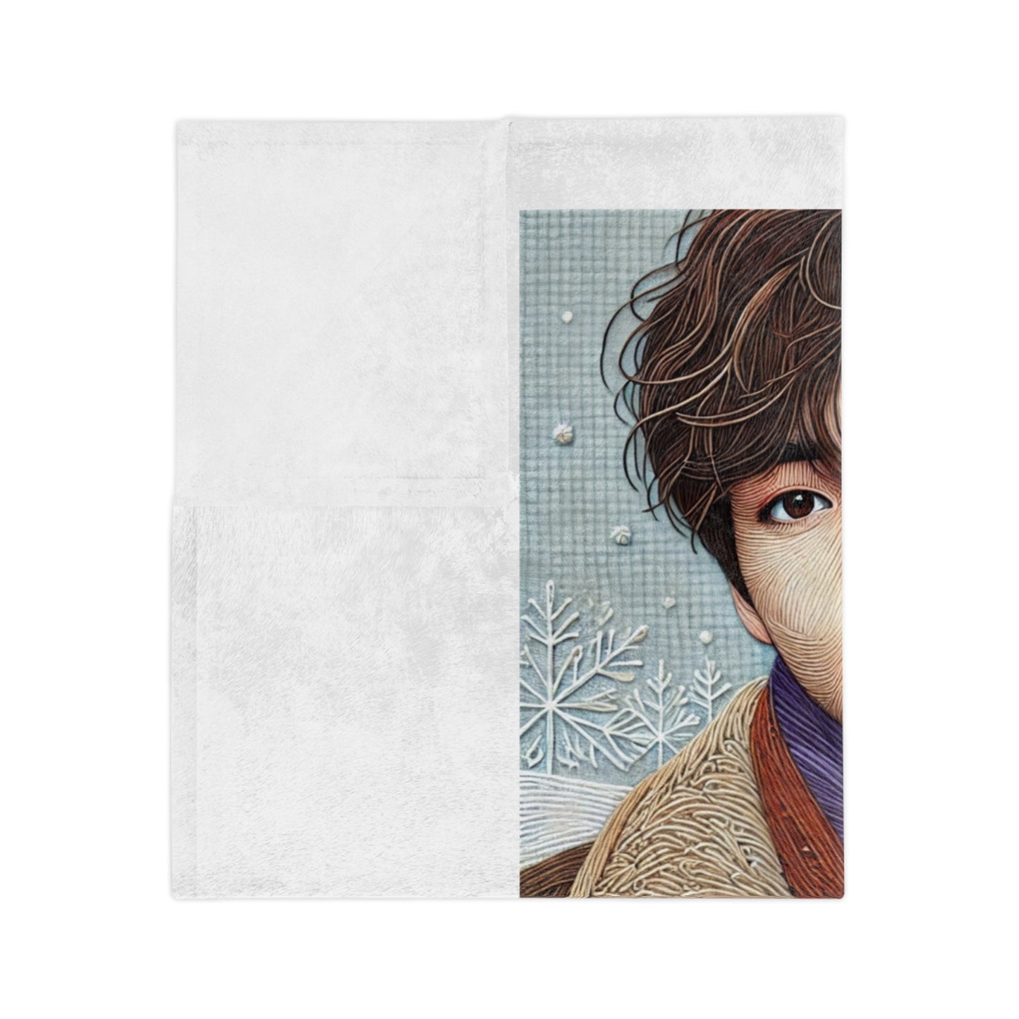 Christmas Taehyung Velveteen Microfiber Blanket