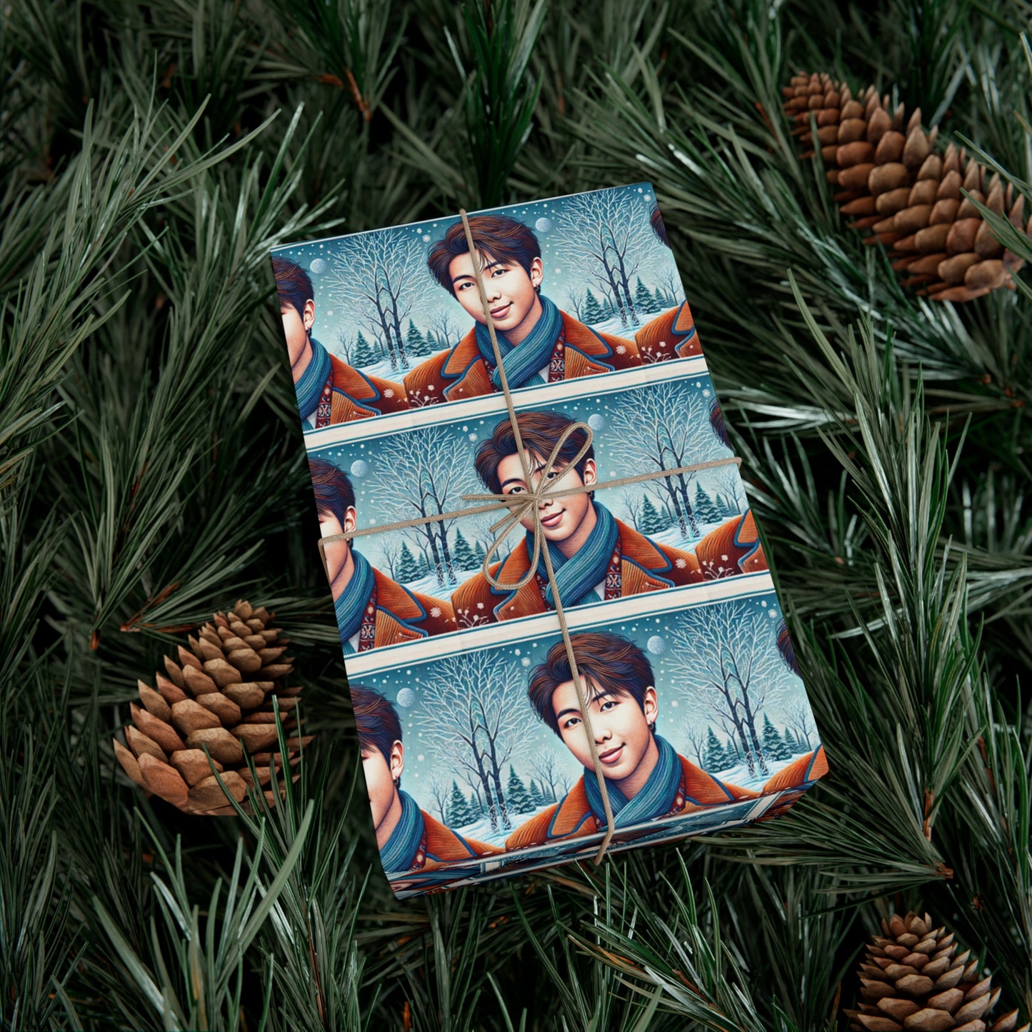 Christmas Namjoon Gift Wrap Papers