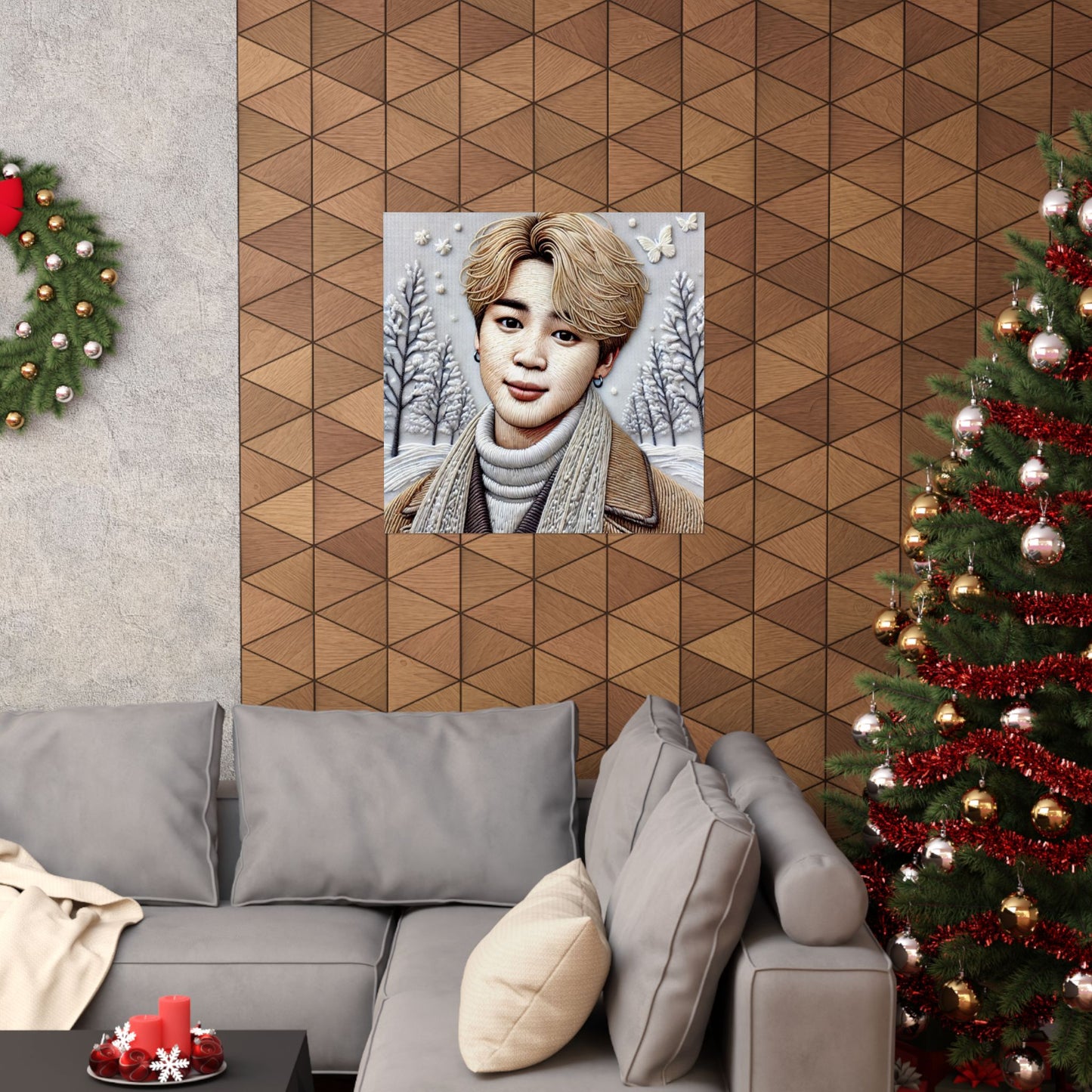 Christmas Jimin Matte Vertical Posters