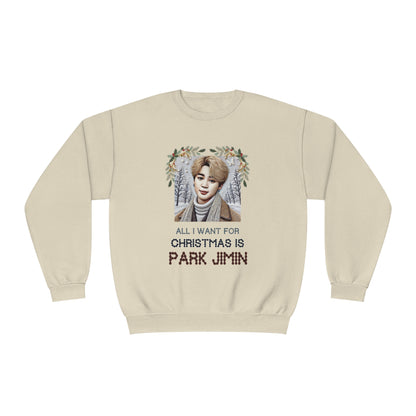 Christmas Jimin Unisex NuBlend® Crewneck Sweatshirt