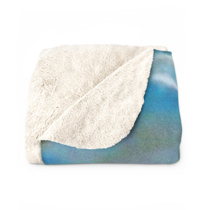August D Graphic Sherpa Fleece Blanket