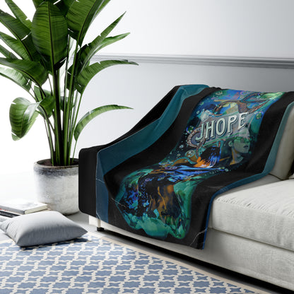 Jhope Graphic Sherpa Fleece Blanket