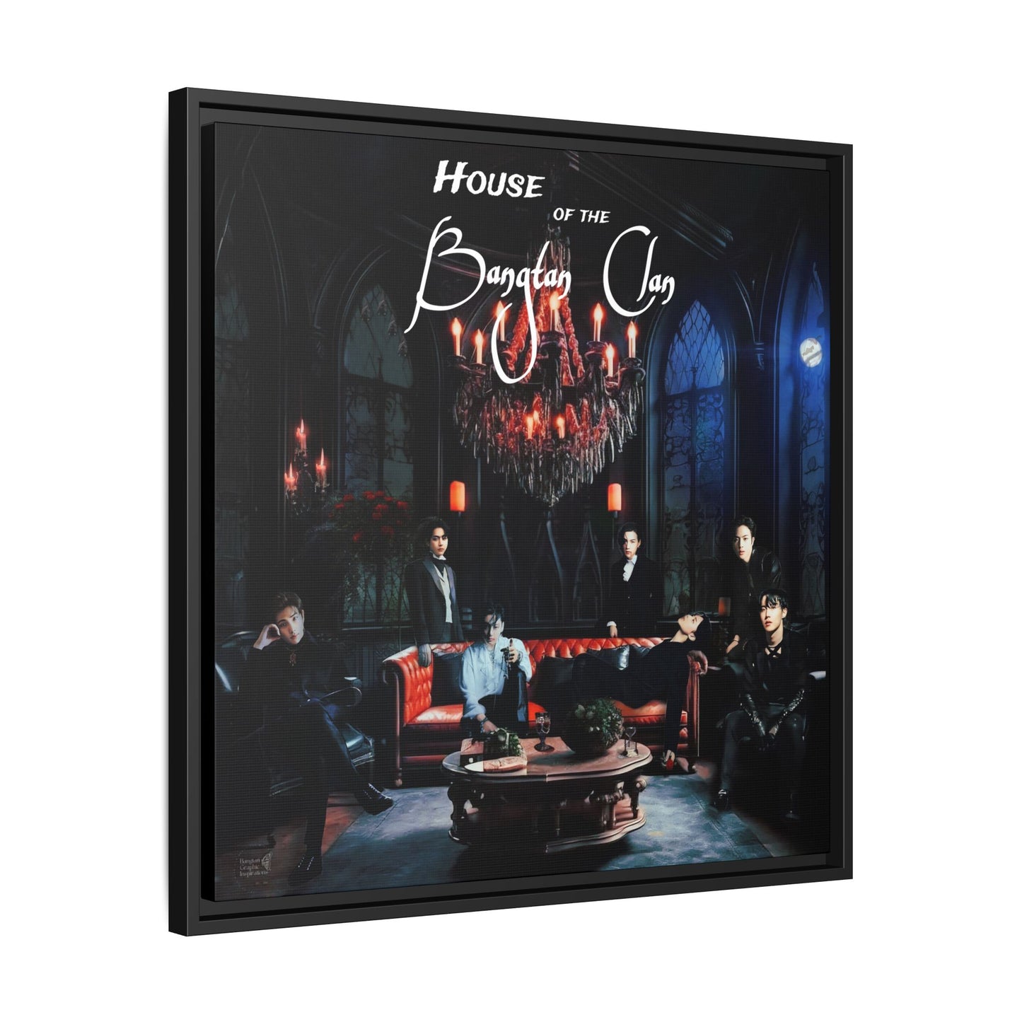 House of the Bangtan Clan Matte Canvas, Framed (Multi-color)