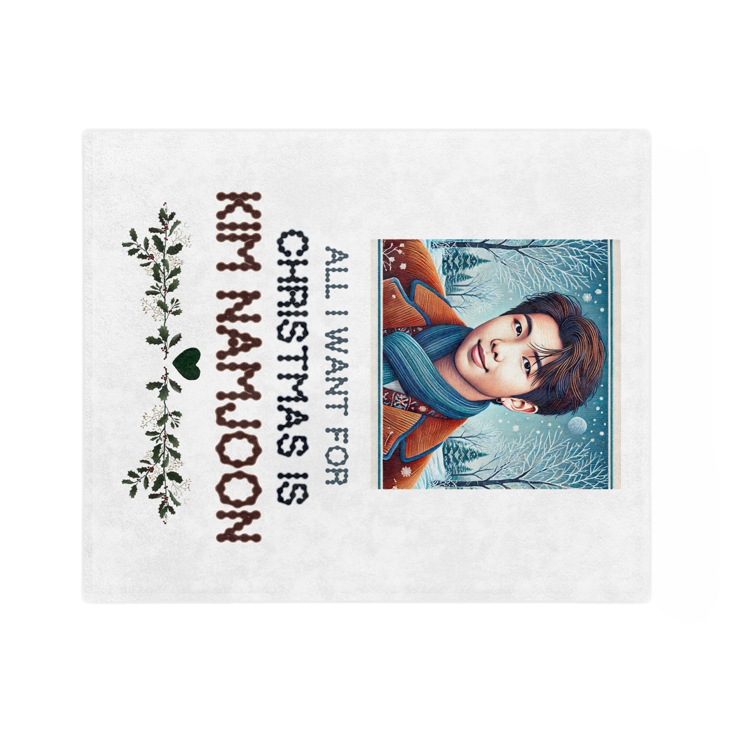 Christmas Namjoon Velveteen Microfiber Blanket