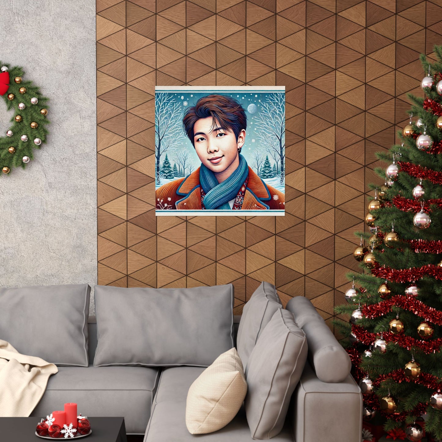 Christmas Namjoon Matte Vertical Posters