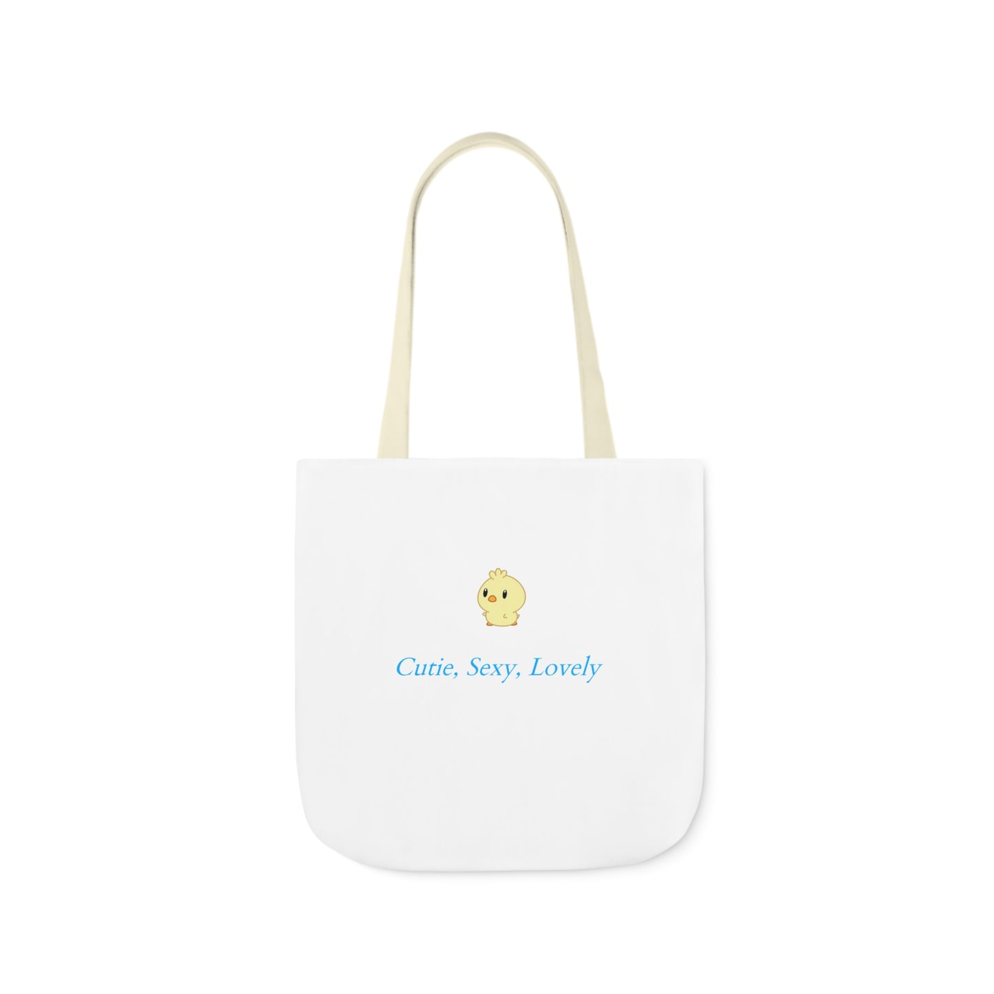 Cutie, Sexy, Lovely Canvas Tote Bag, 5-Color Straps