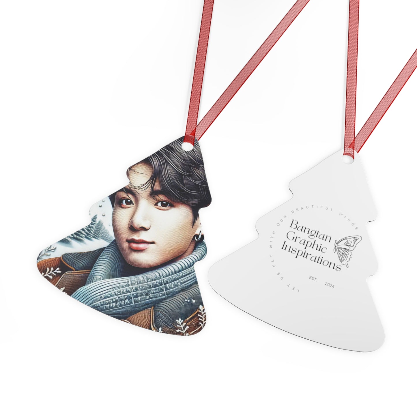 Christmas Jungkook Metal Ornaments