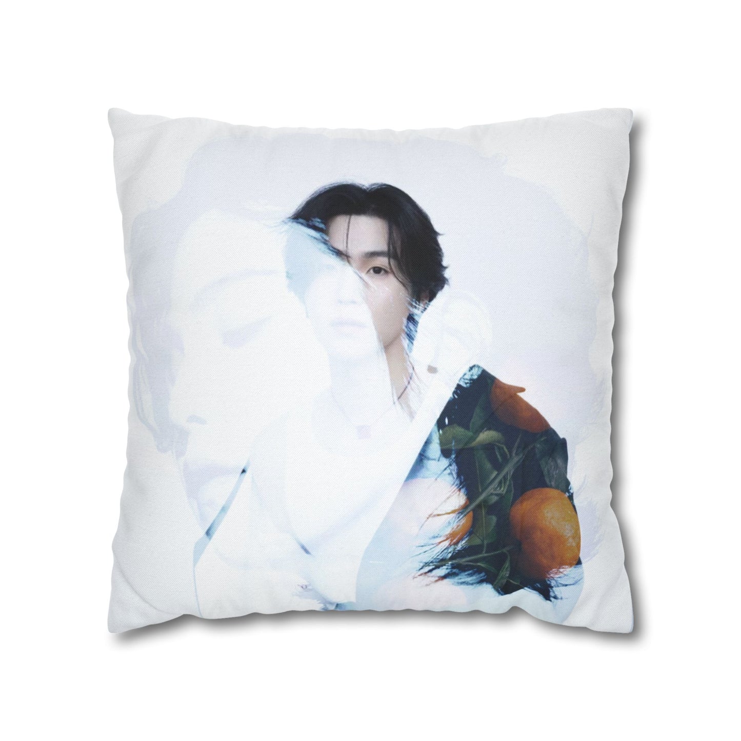 Min Yoongi Graphic Spun Polyester Square Pillowcase