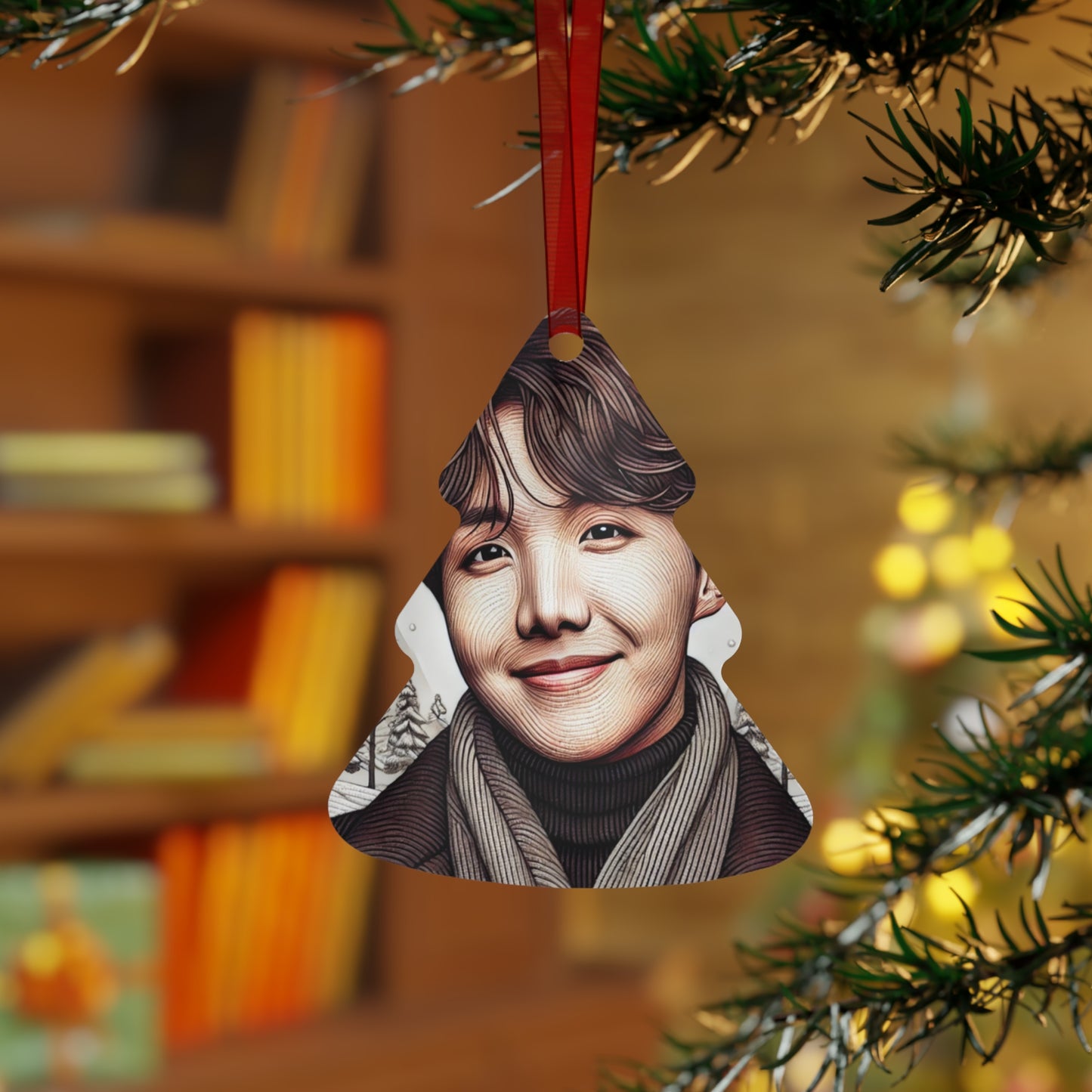 Christmas Jhope Metal Ornaments