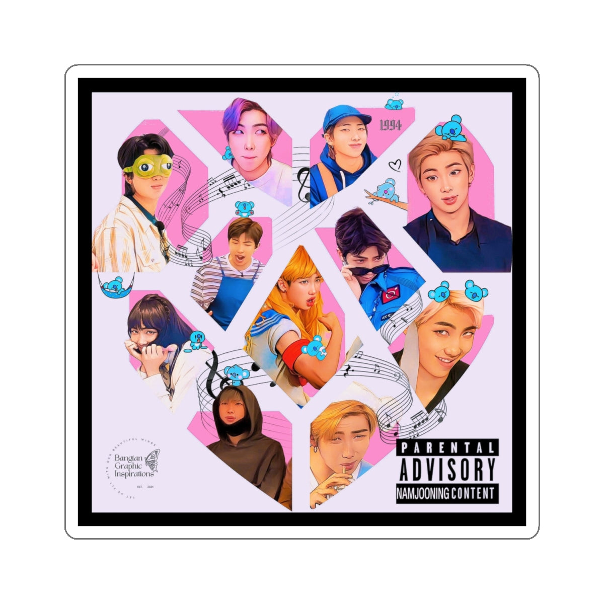 Namjooning Graphic Kiss-Cut Stickers