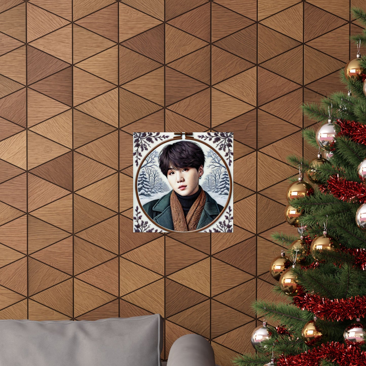 Christmas Yoongi Matte Vertical Posters