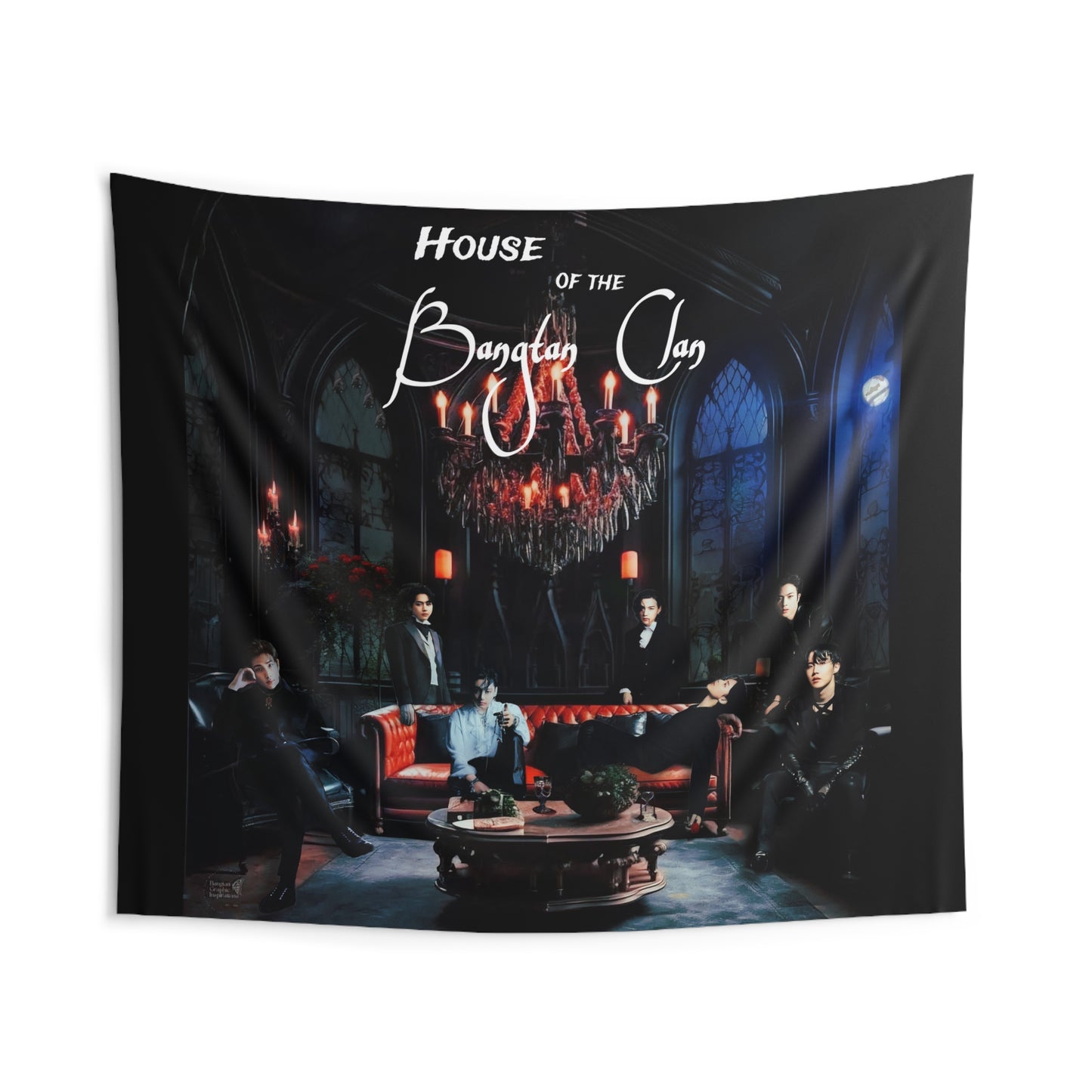 House of the Bangtan Clan Indoor Wall Tapestries