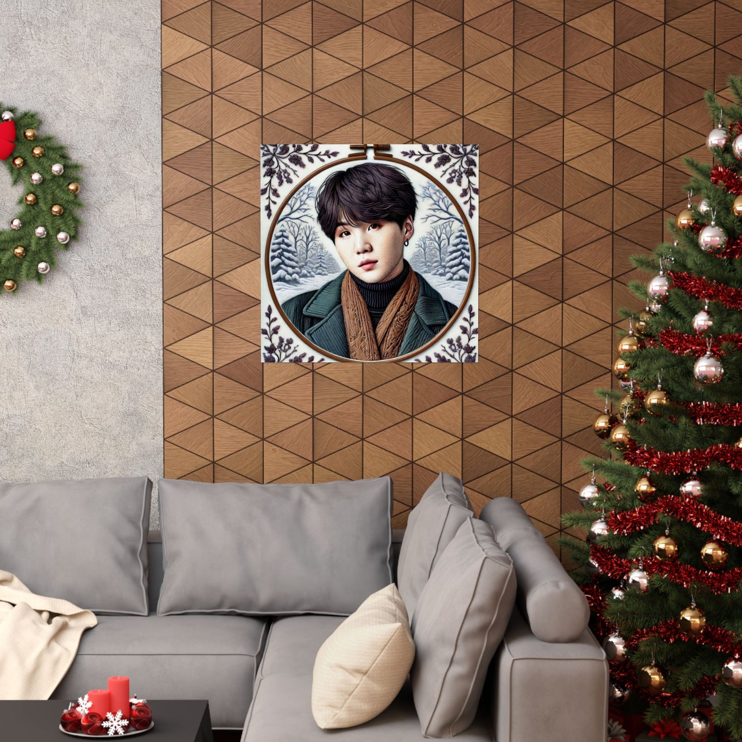 Christmas Yoongi Matte Vertical Posters