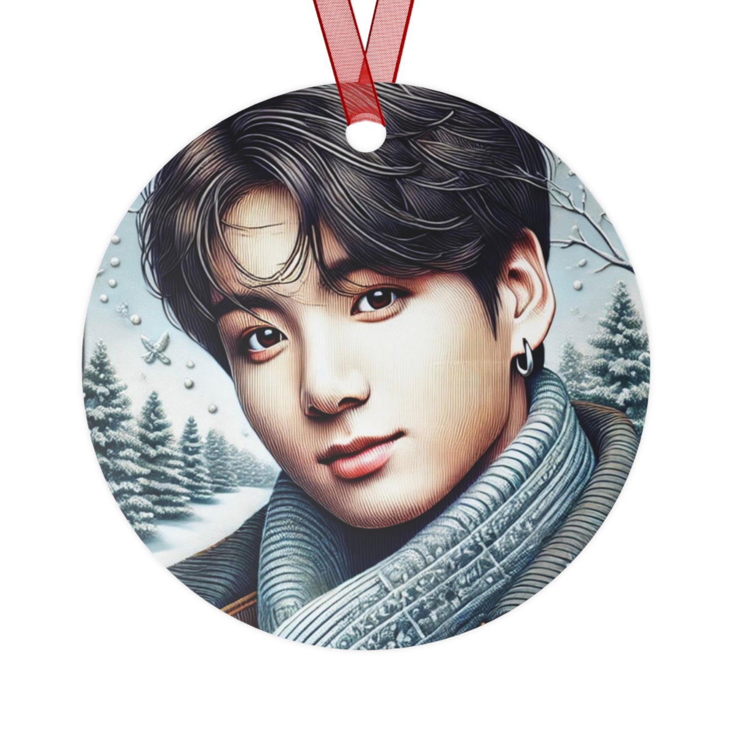 Christmas Jungkook Metal Ornaments