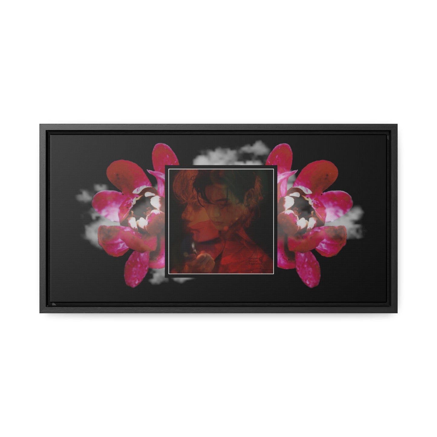 Taehyung Graphic Gallery Canvas Wraps, Horizontal Frame