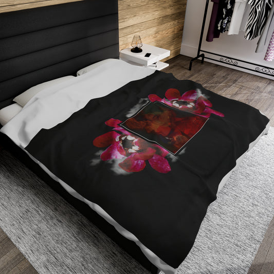 Taehyung Graphic Velveteen Plush Blanket