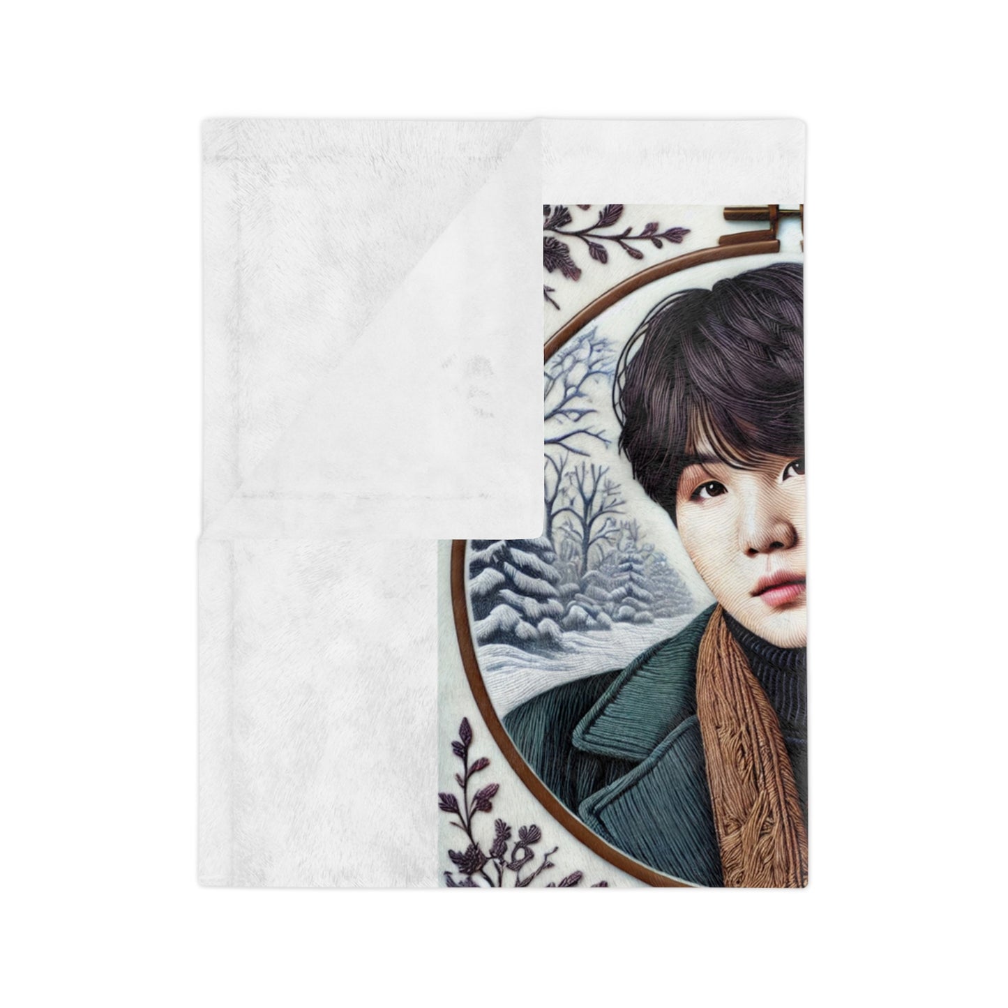 Christmas Yoongi Velveteen Microfiber Blanket