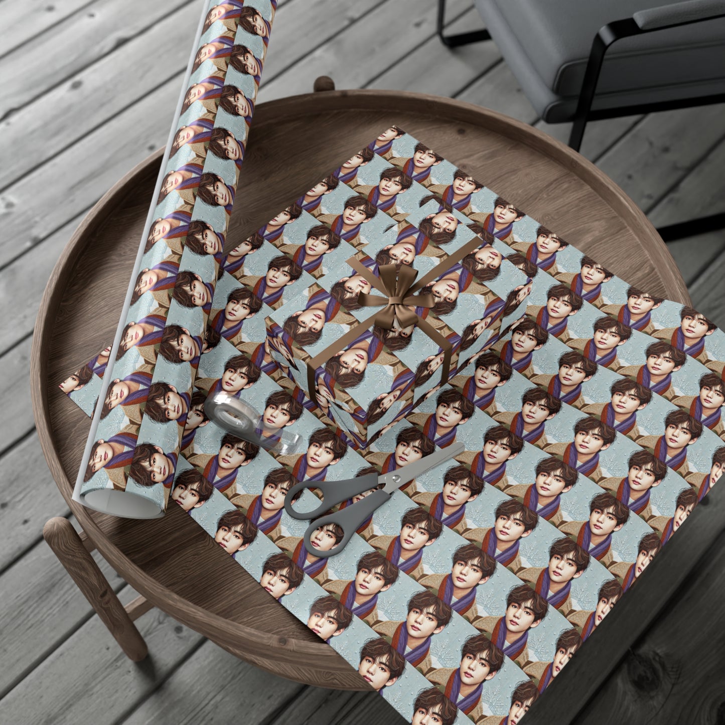 Christmas Taehyung Gift Wrap Papers