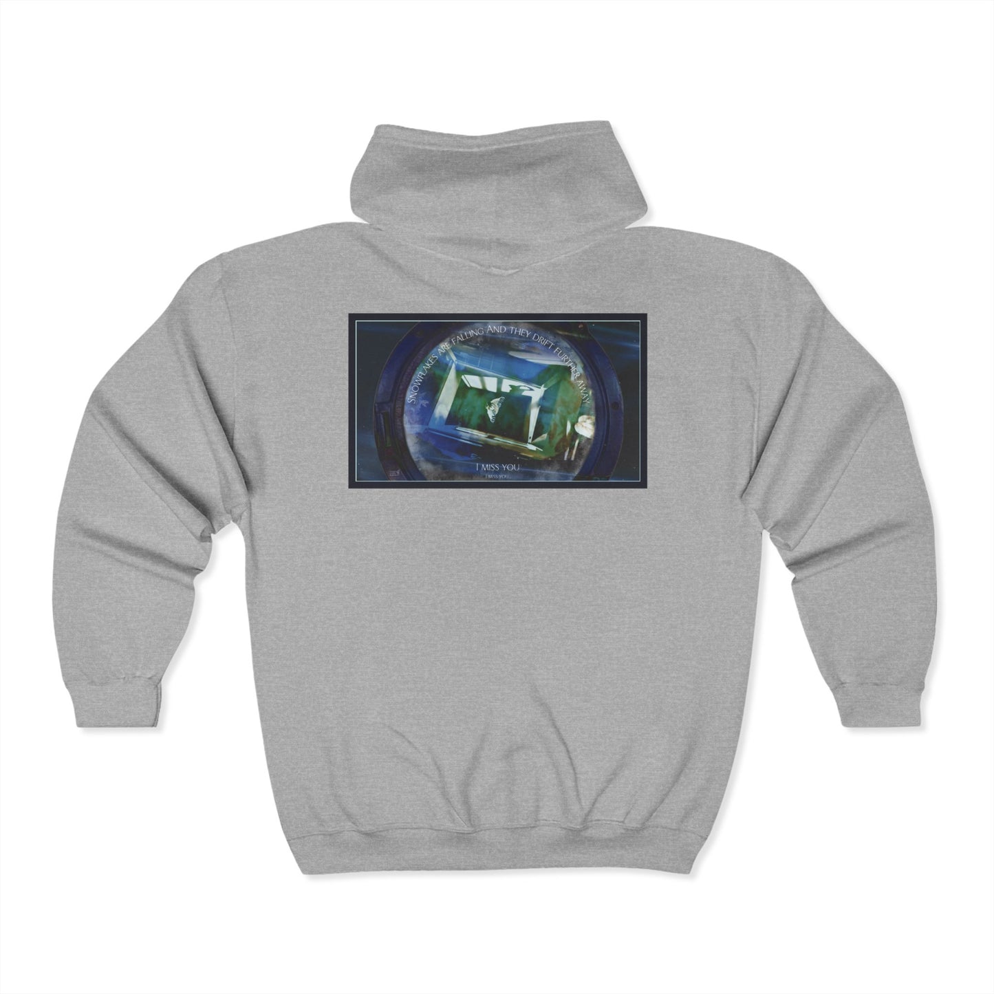 Snowflakes Are Falling Zip-up Hoodie
