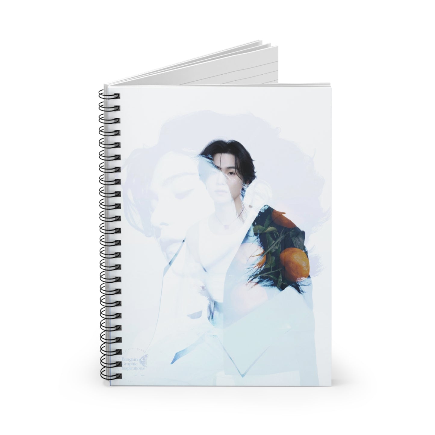 Min Yoongi Graphic Spiral Notebook - Ruled Line