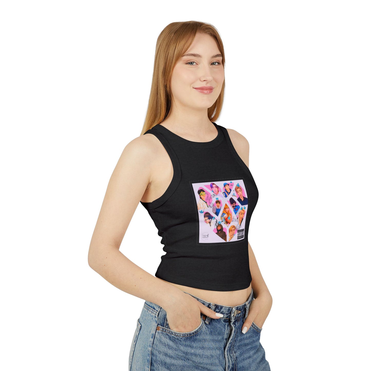 Namjooning Graphic Women's Micro Rib Racer Tank Top