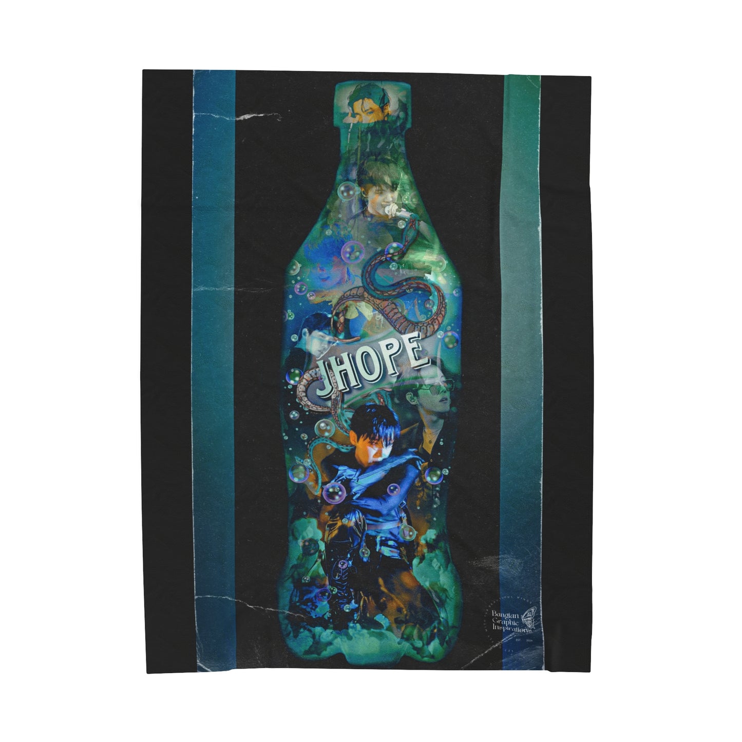 Jhope Graphic Velveteen Plush Blanket