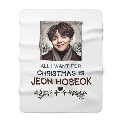 Christmas Jhope Sherpa Fleece Blanket