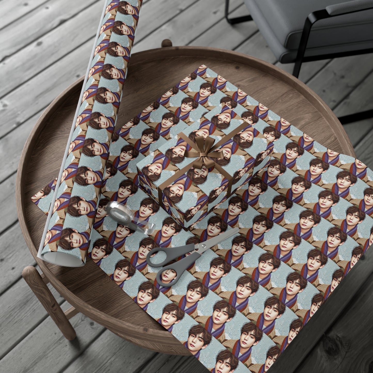 Christmas Taehyung Gift Wrap Papers