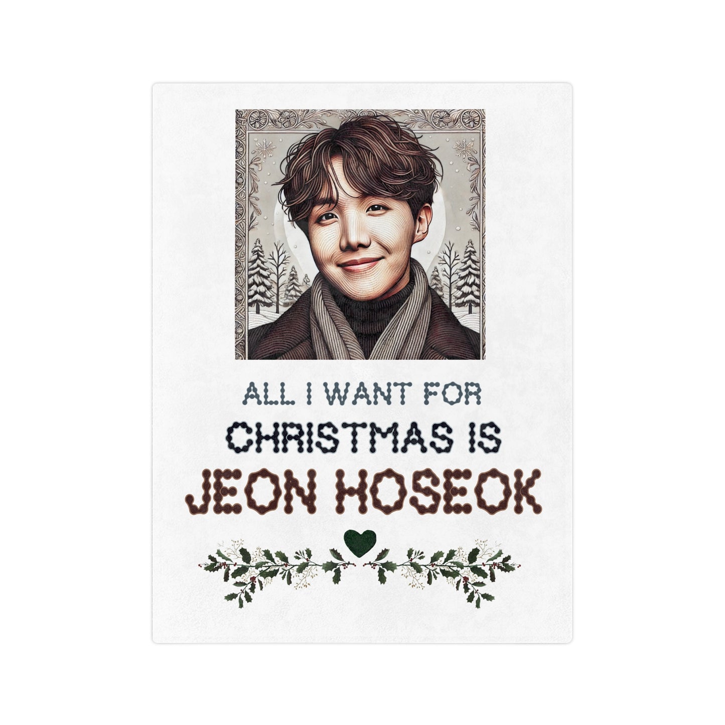 Christmas Jhope Velveteen Microfiber Blanket