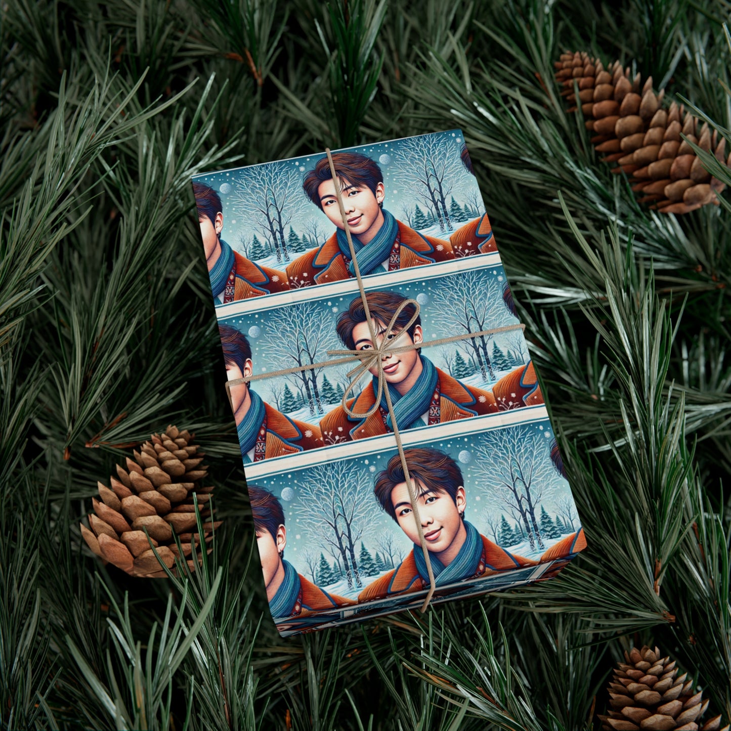 Christmas Namjoon Gift Wrap Papers