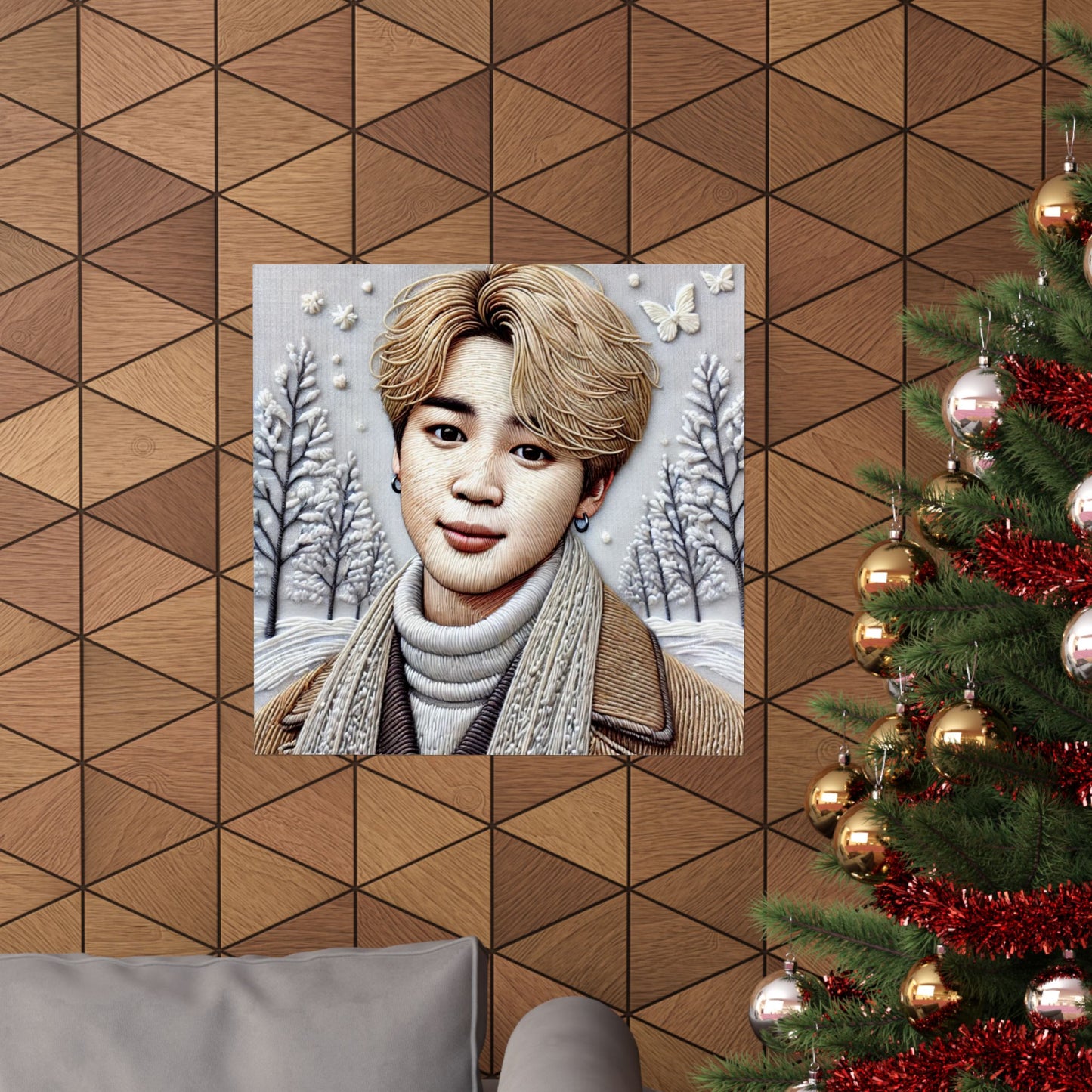 Christmas Jimin Matte Vertical Posters