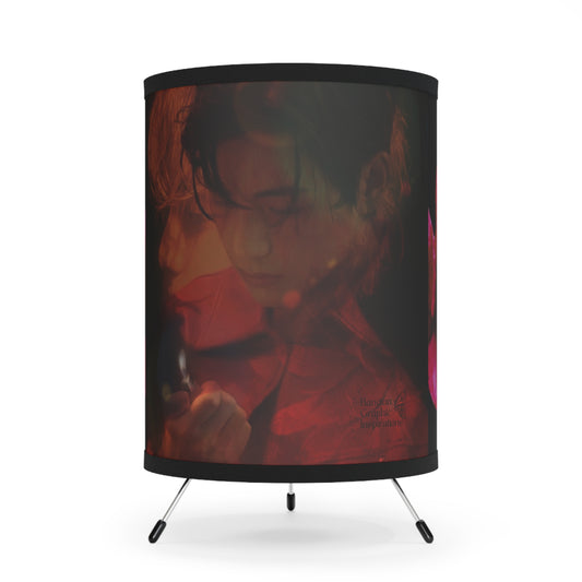 Taehyung Graphic Tripod Lamp with High-Res Printed Shade, US\CA plug