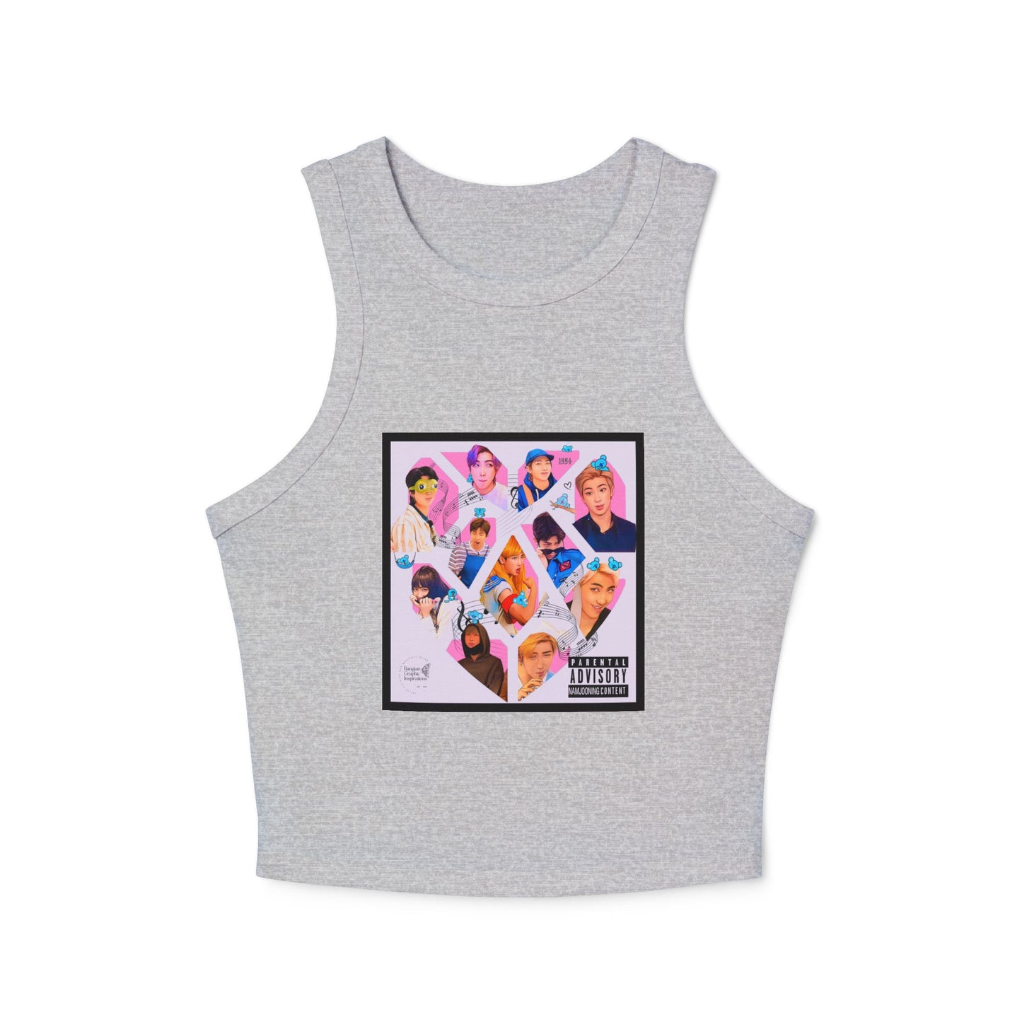 Namjooning Graphic Women's Micro Rib Racer Tank Top