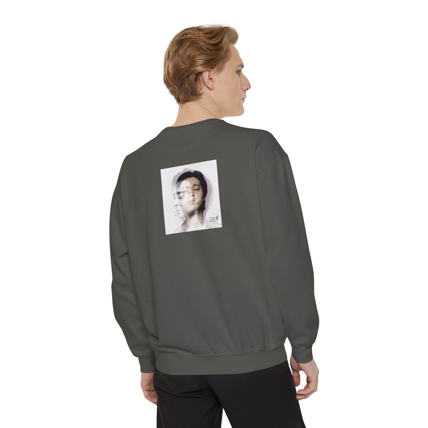 Jimin Graphic Unisex Garment-Dyed Sweatshirt