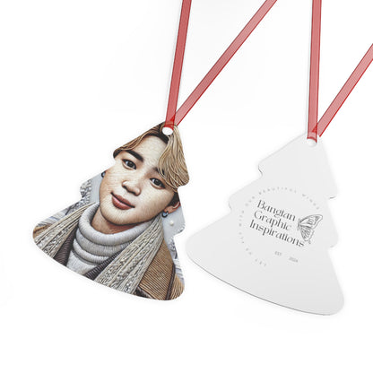 Christmas Jimin Metal Ornaments