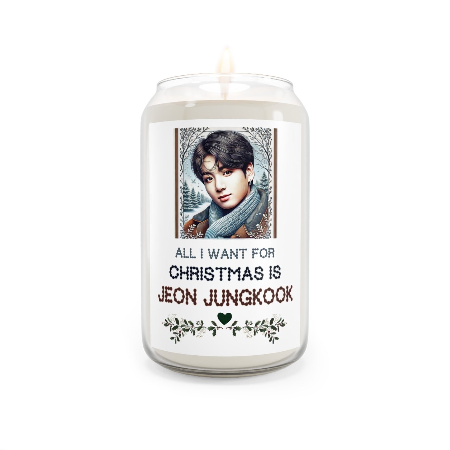 Christmas Jungkook Scented Candle, 13.75oz