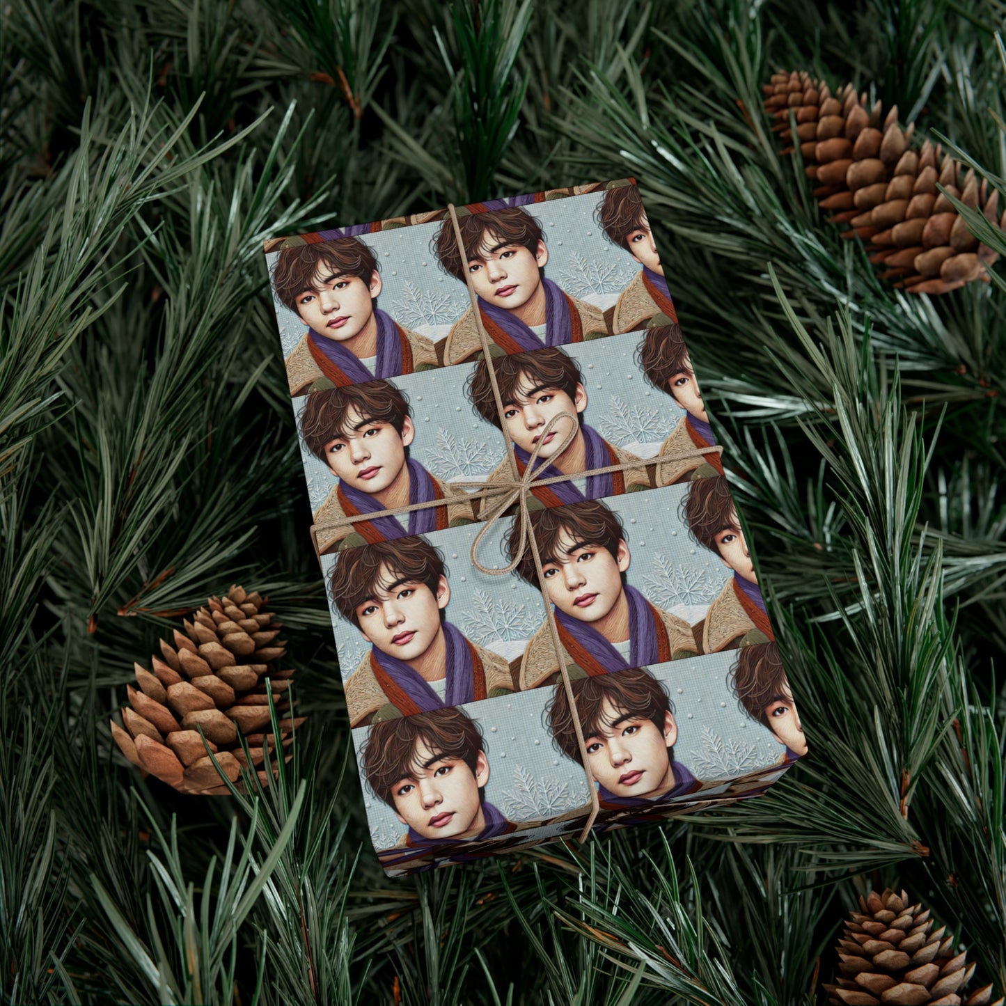 Christmas Taehyung Gift Wrap Papers