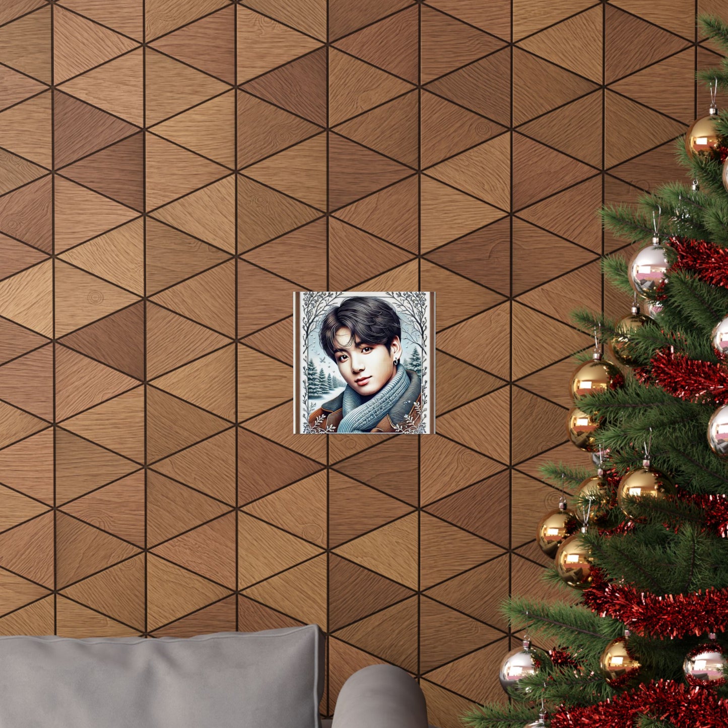 Christmas Jungkook Matte Vertical Posters