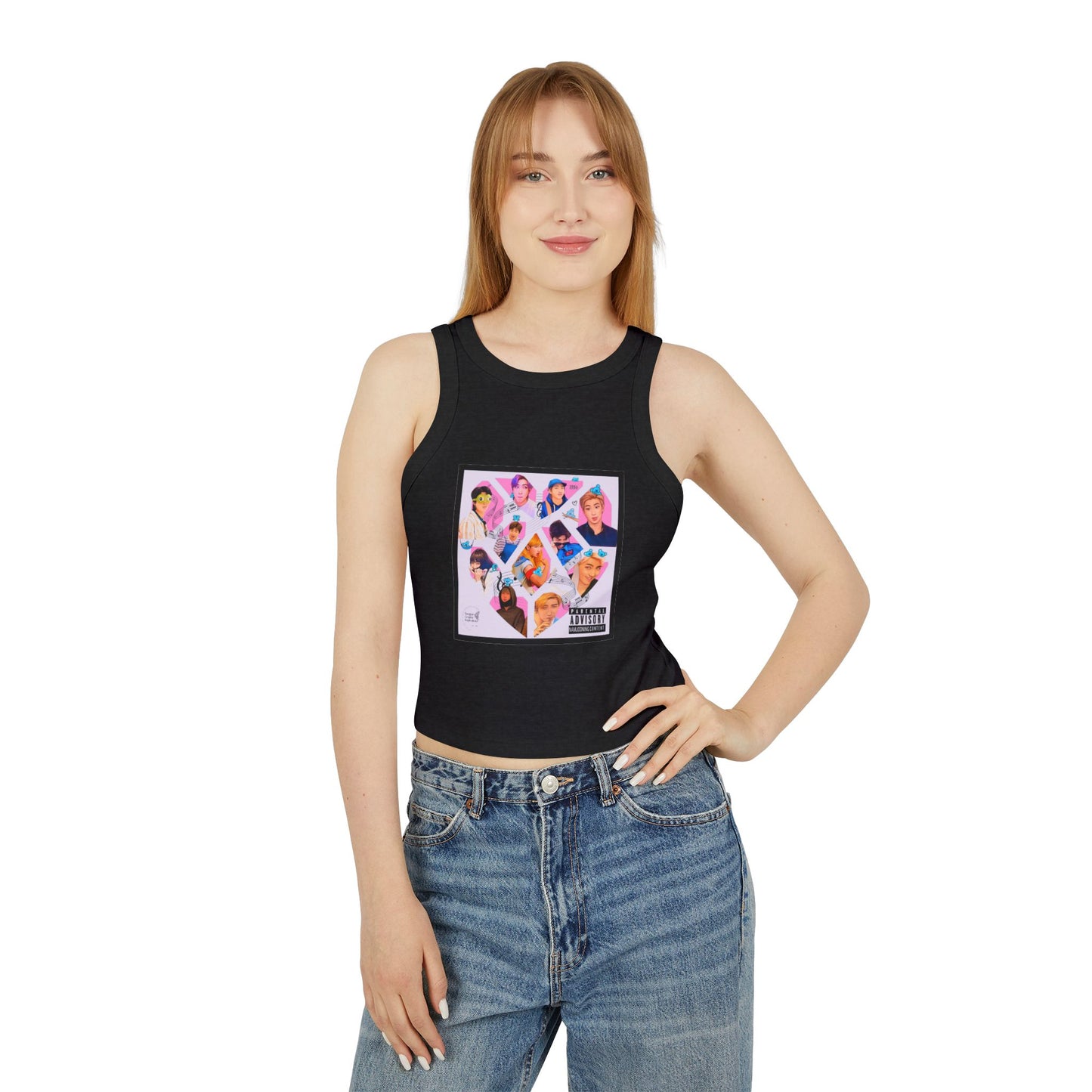 Namjooning Graphic Women's Micro Rib Racer Tank Top