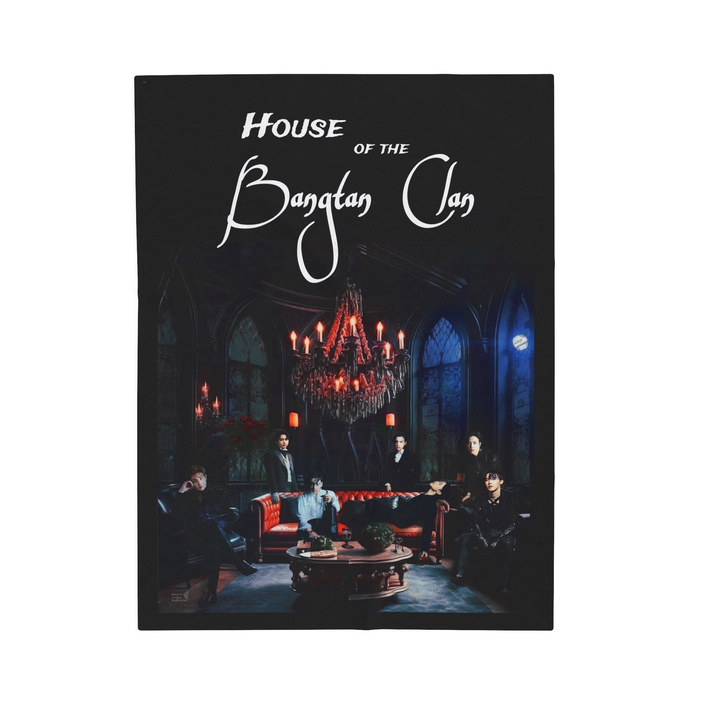 House of the Bangtan Clan Velveteen Plush Blanket