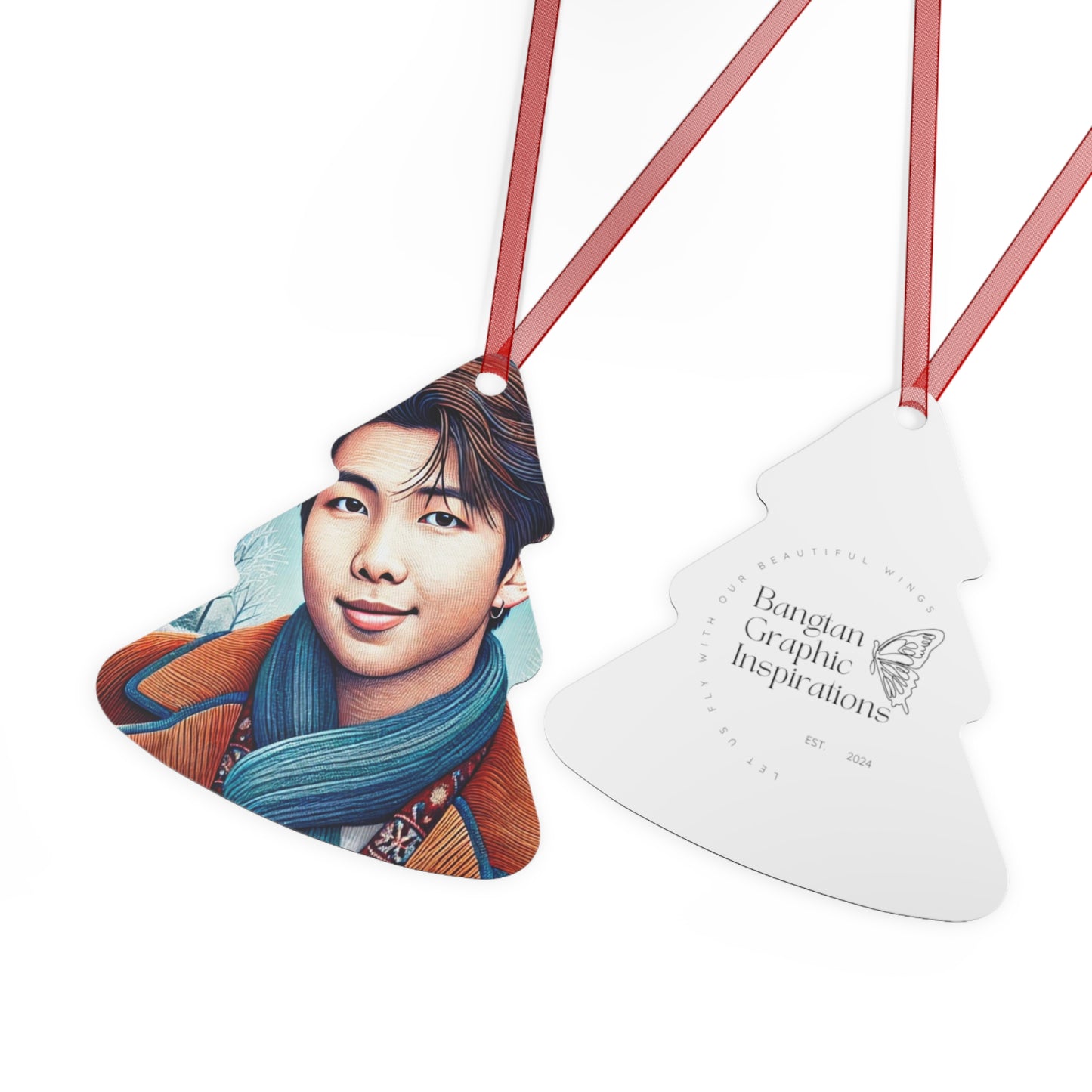 Christmas Namjoon Metal Ornaments