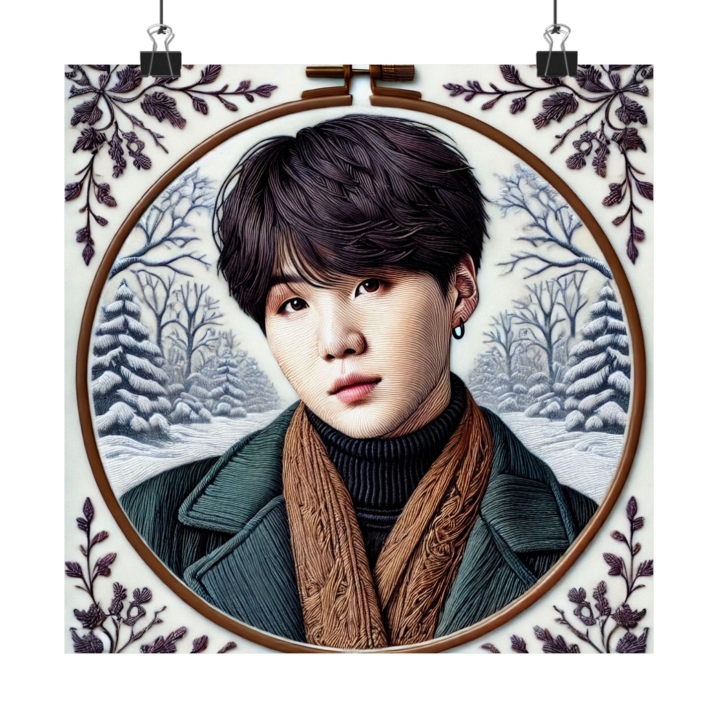 Christmas Yoongi Matte Vertical Posters