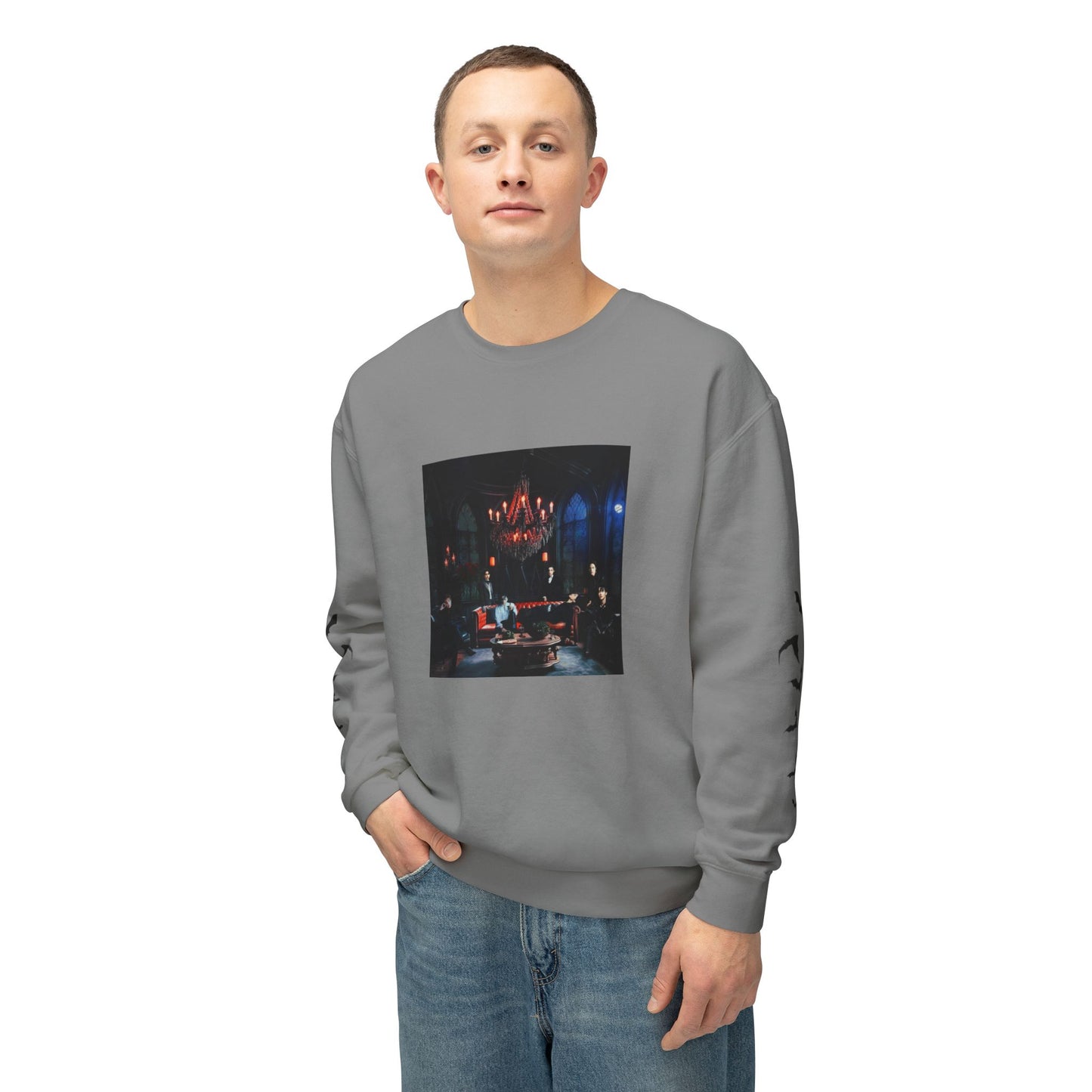 House of the Bangtan Clan Unisex Lightweight Crewneck Sweatshirt