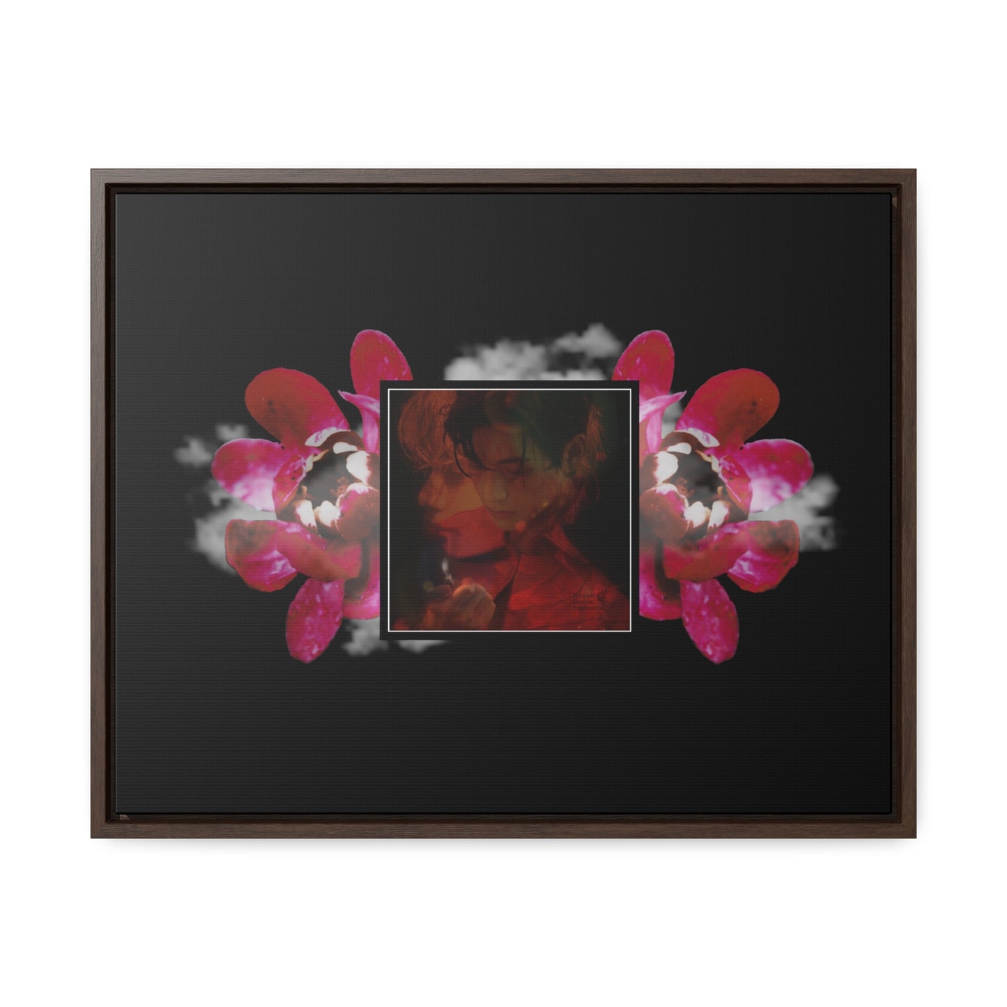 Taehyung Graphic Gallery Canvas Wraps, Horizontal Frame