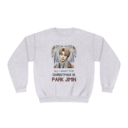 Christmas Jimin Unisex NuBlend® Crewneck Sweatshirt
