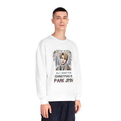 Christmas Jimin Unisex NuBlend® Crewneck Sweatshirt