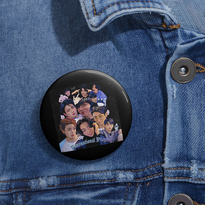 International Playboy Custom Pin Buttons
