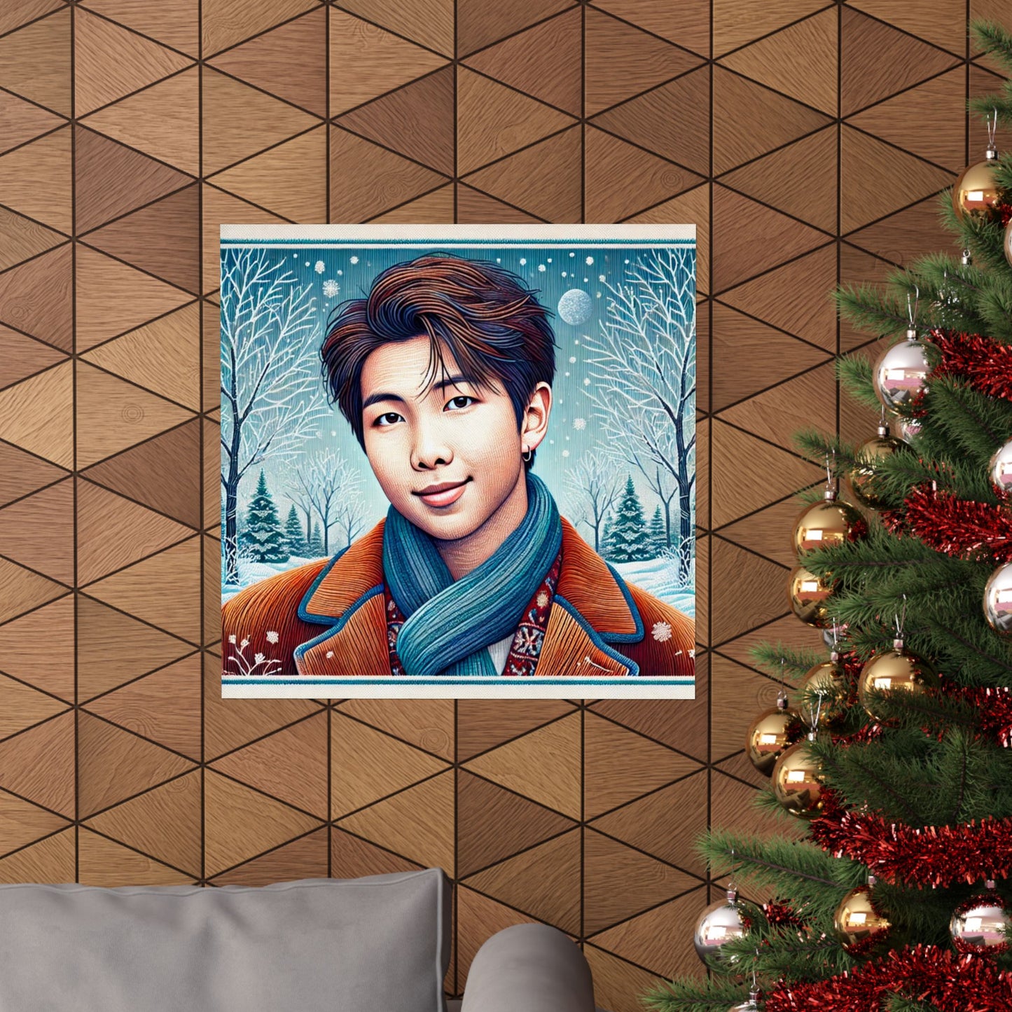 Christmas Namjoon Matte Vertical Posters