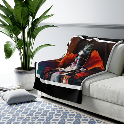 JK Graphic Sherpa Fleece Blanket