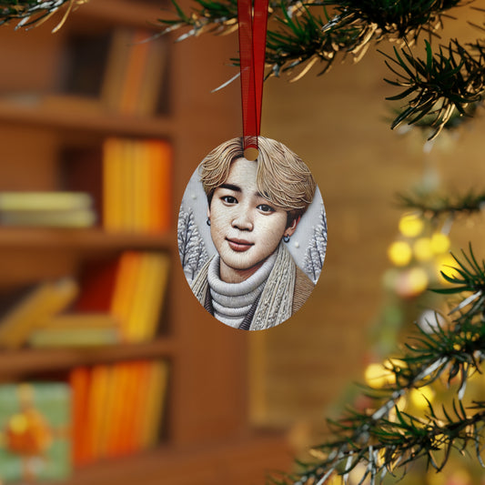 Christmas Jimin Metal Ornaments